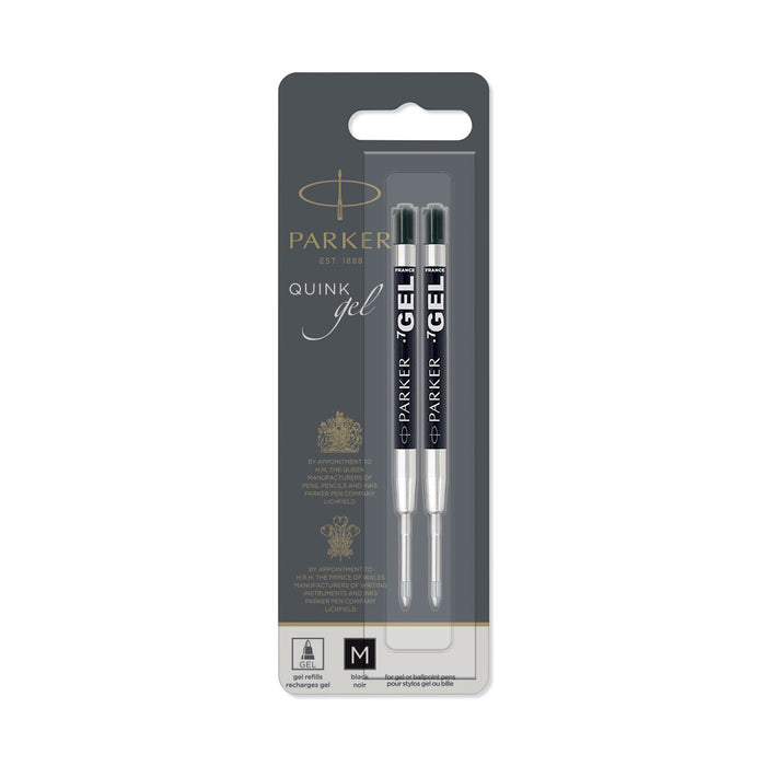 Parker Gel Refill Black Medium Pack of 2  Parker Gel Refills