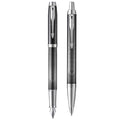 Parker IM Metallic Pursuit Fountain Pen Medium and Ballpoint Gift Set