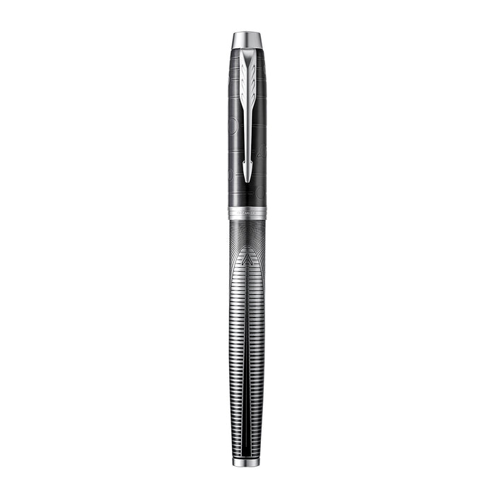 Parker IM Metallic Pursuit Fountain Pen Medium and Ballpoint Gift Set