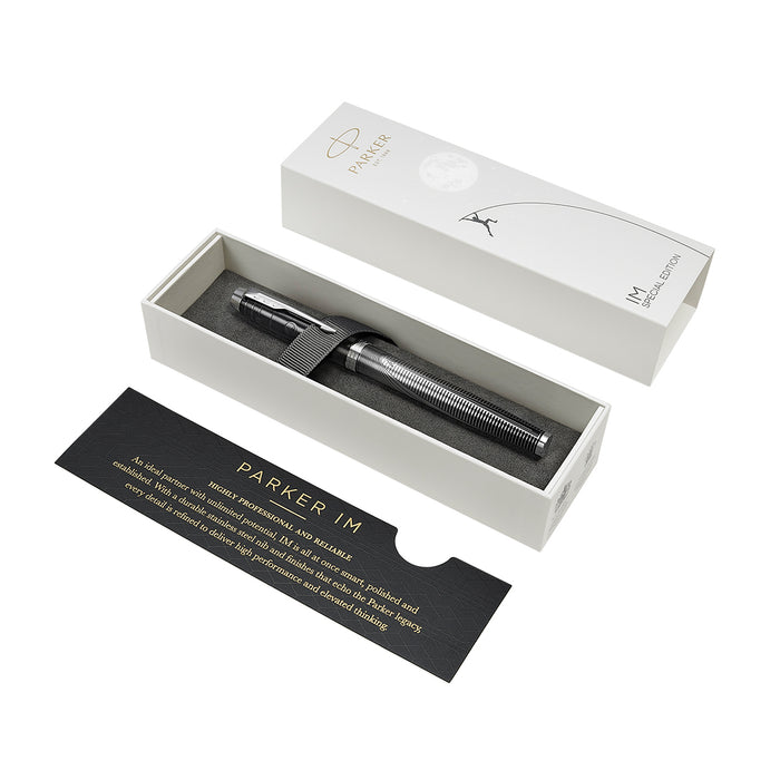 Parker IM Metallic Pursuit Fountain Pen Medium and Ballpoint Gift Set