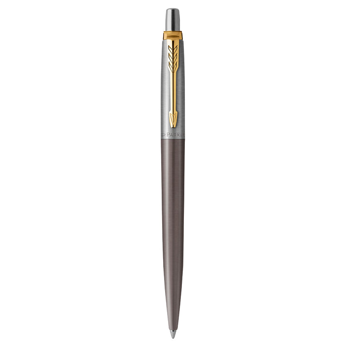Parker Jotter Grey Gold Trim Ballpoint Pen Medium 2213723