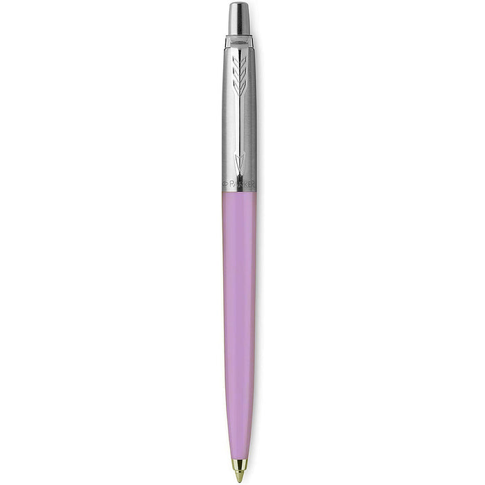 parker jotter pastel purple black gel pens