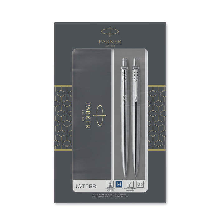 Parker Jotter Stainless Steel Pen and Pencil Set 2093256