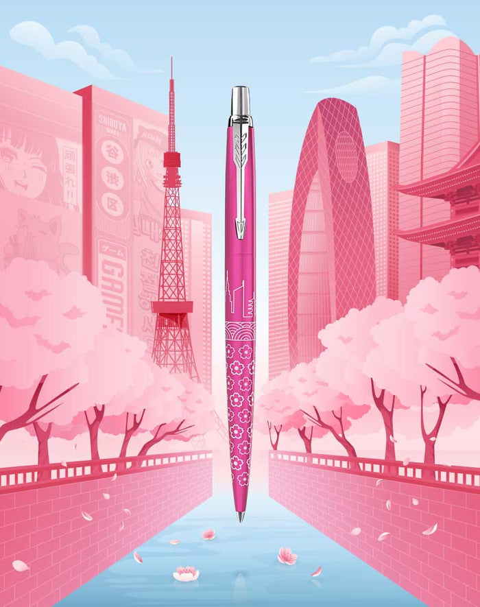 Parker Jotter Tokyo Special Edition Ballpoint Pen Blue Ink - No Box