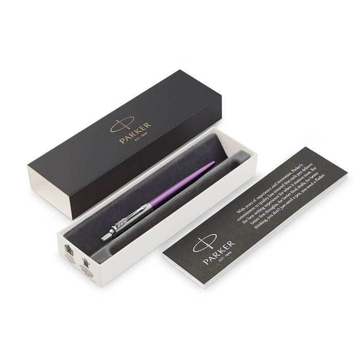 Parker Jotter Victoria Violet Ballpoint Pen, Blue Ink  Parker Ballpoint Pen