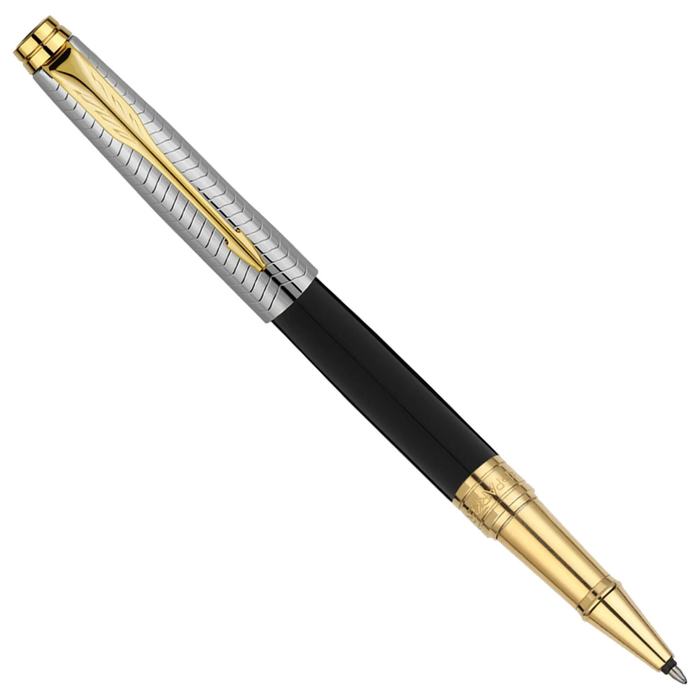 Parker Premium Aster Contemporary Black/Chrome GT Roller Ball Pen 9000037519