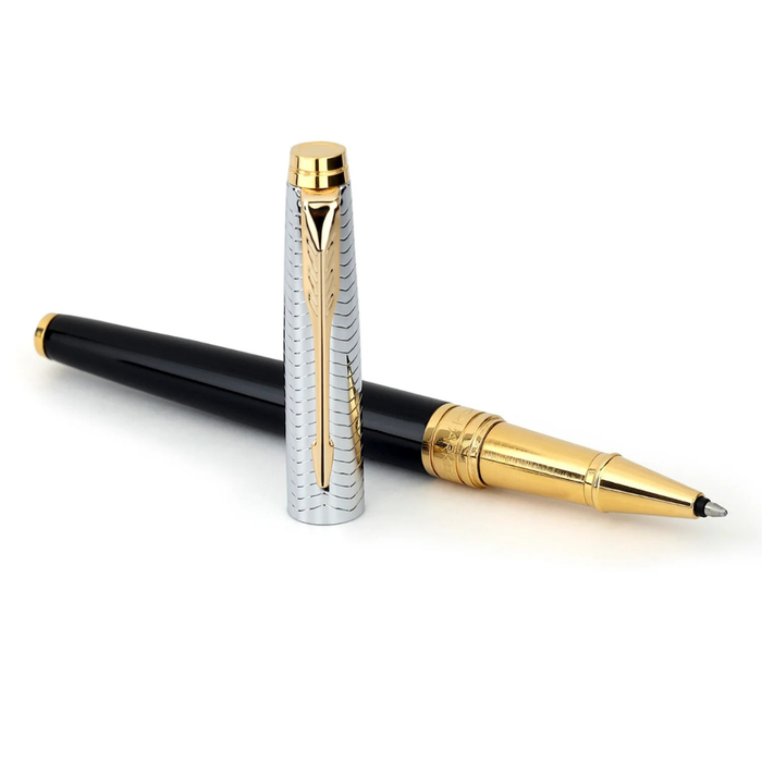 Parker Premium Aster Contemporary Black/Chrome GT Roller Ball Pen 9000037519
