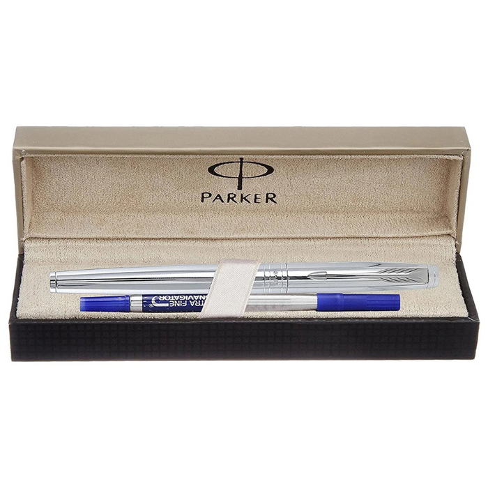 Parker Premium Aster Shiny Chrome GT Roller Ball Pen 9000023080