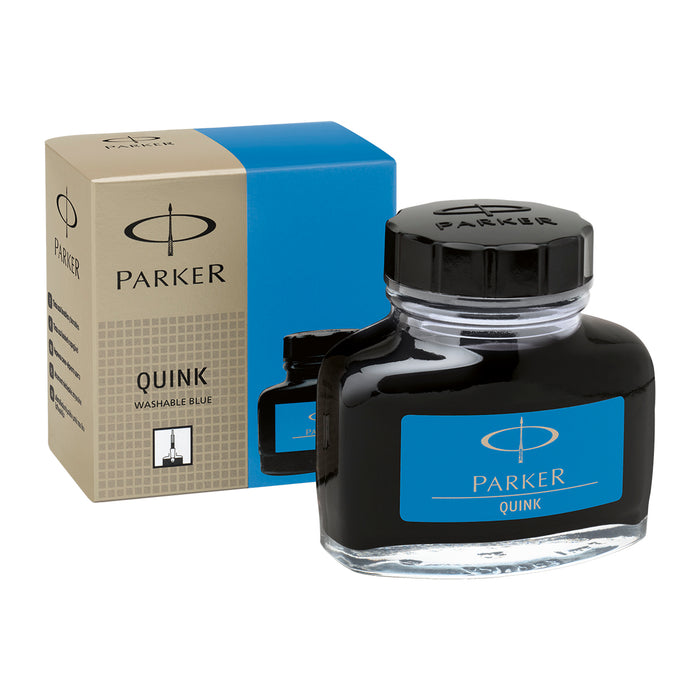 Parker Quink Washable Blue Fountain Pen Bottled Ink, 57 ml  PensAndPencils.Net