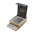 Parker Sonnet Sonnet Metal &amp; Pearl Lacquer CT 18K Solid Gold Palladium Nib with Notebook and Organizer  Parker Fountain Pens