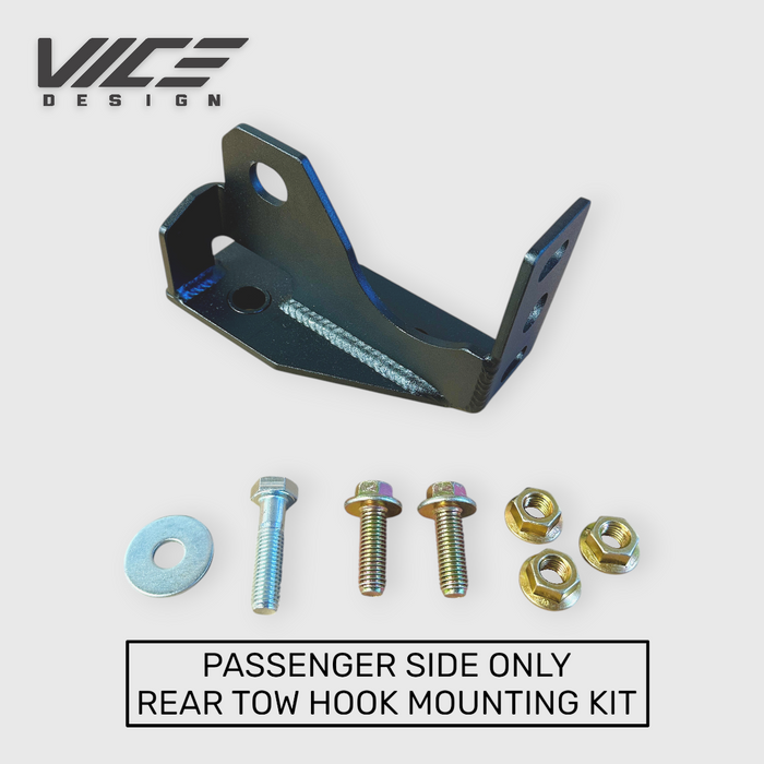 PASSENGER Rear Tow Hook Mounting Kit | 5th GEN | 2019 - 2026 RAM REBEL & 1500 DT