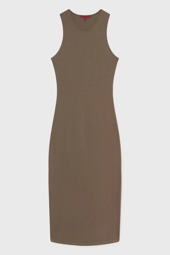 Pebble Dress - Stone Hemp Rib - Heidi Merrick
