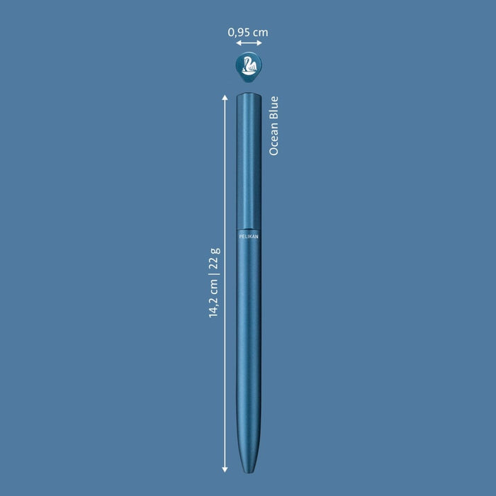 Pelikan Ineo K6 Ocean Blue Ballpoint Pen 822411 - SCOOBOO - PE_INEO_OCNBLU_BP_822411 - Ballpoint Pen