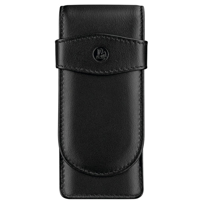Pelikan Leather Three Pen Case (Black) 923433 - SCOOBOO - PEP_LTHR_3PEN_CSE_BLK_923433 - Pen Case
