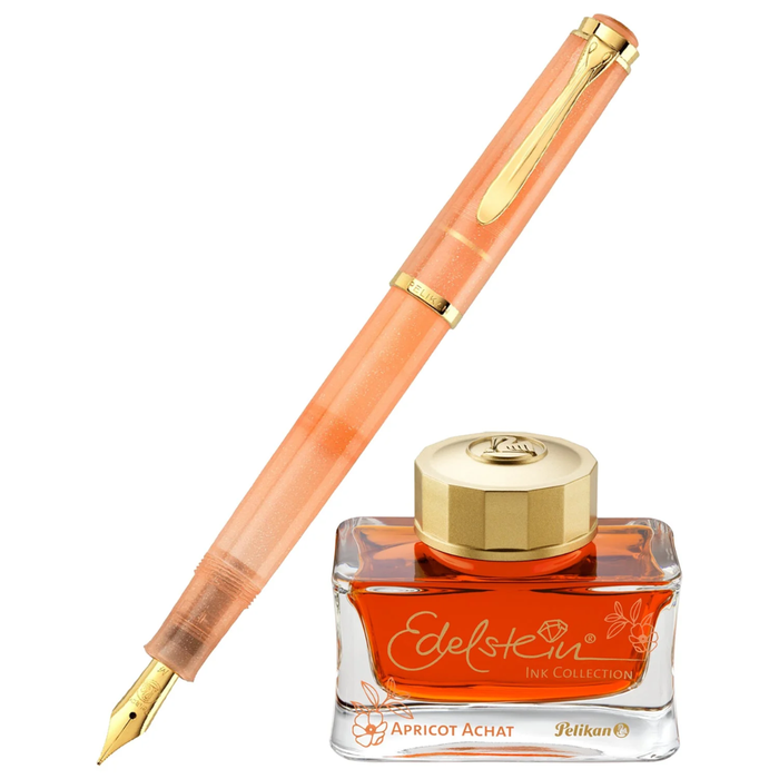 Pelikan Special Edition Classic M200 Apricot Achat Fountain Pen Set