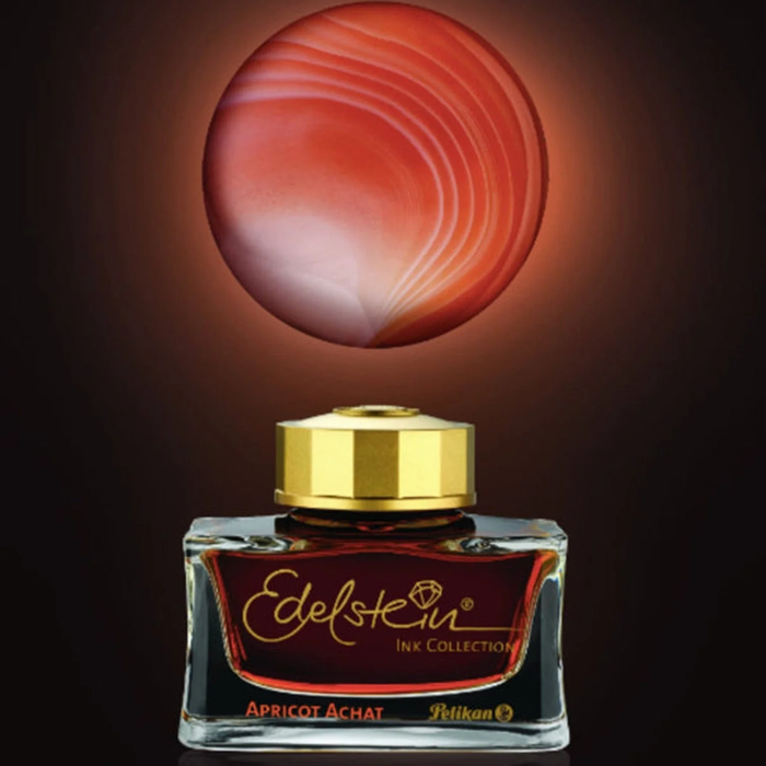 Pelikan Special Edition Edelstein Ink Bottle (Apricot Achat - 50 ML) 303118