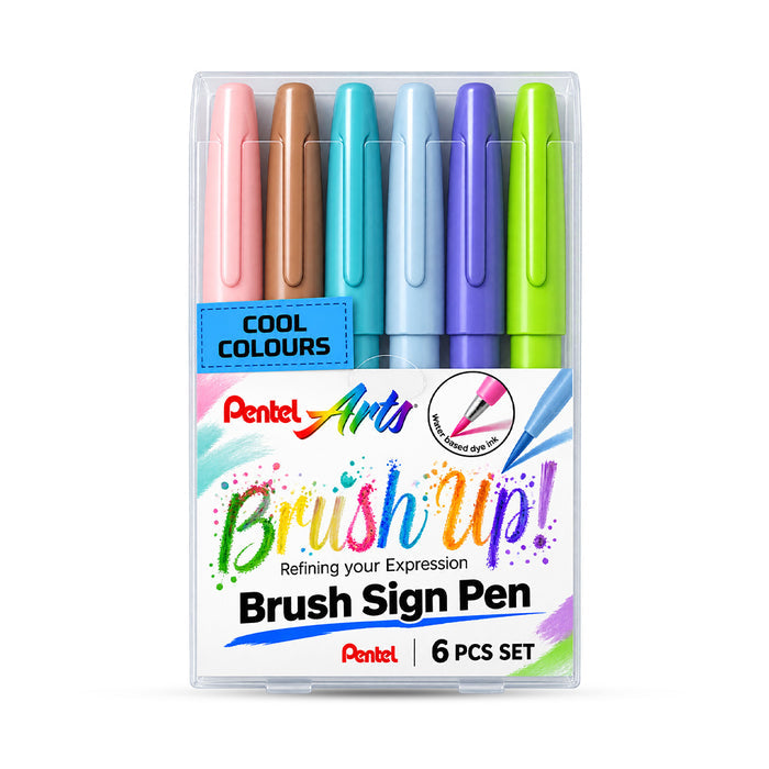 Pentel Arts Brush Sign Pen Set