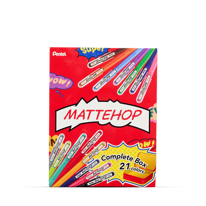 Pentel Hybrid Mattehop Gel Pen Set