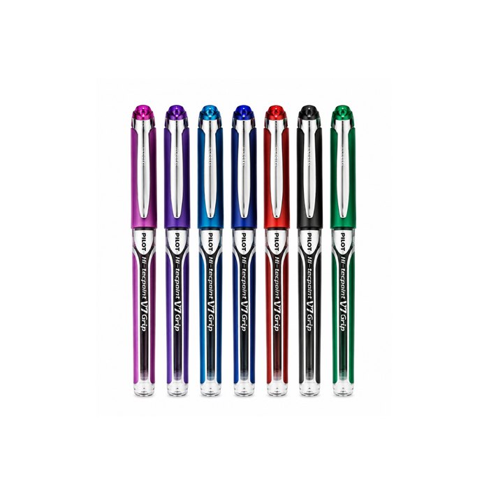 Pilot Hi-Tecpoint V7 Grip Roller Ball Pen Set