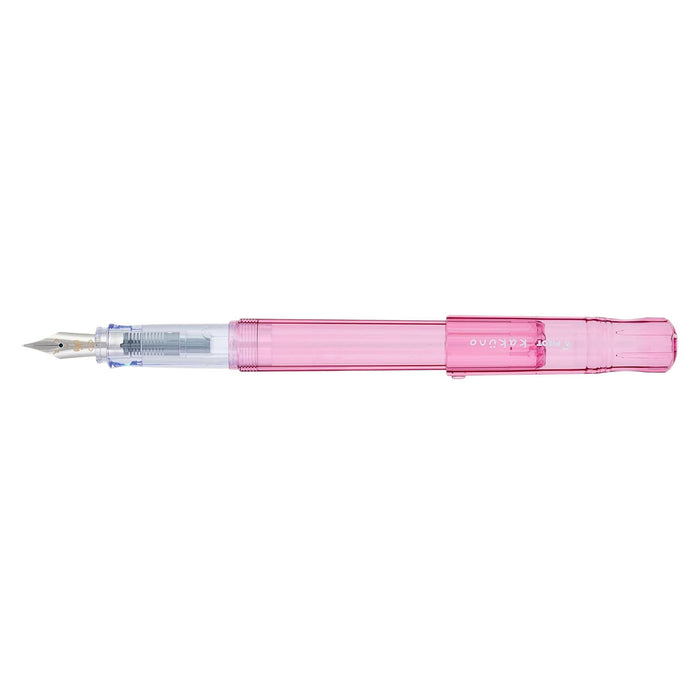 Pilot Kakuno Clear Pink Demonstrator Fountain Pen Fine 196198