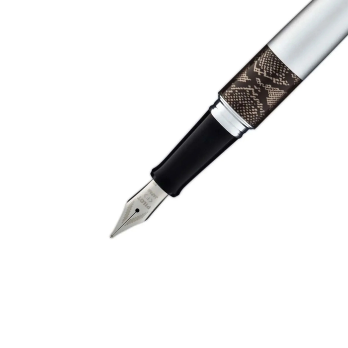 Pilot MR Animal Silver Python CT with Con40 Converter Fountain Pen