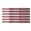 Pilot Precise V5 Red Extra Fine Rolling Ball Pen 0.5mm Pack of 6  Pilot Rollerball Pens