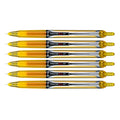 Pilot Precise V5 RT Yellow Pens Pack of 6  Pilot Rollerball Pens