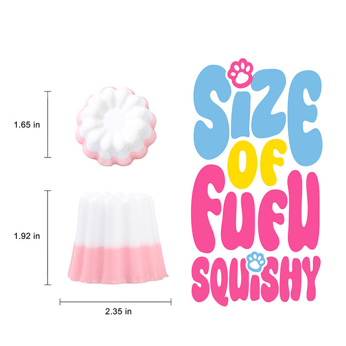 Pink and White Kneading Pudding Squishy
