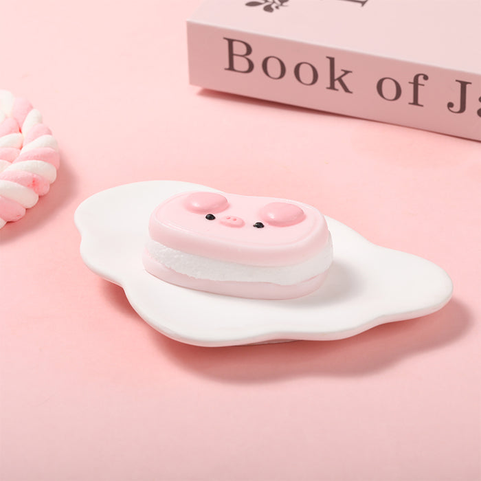 Pink Oval Pig Taba Squishy