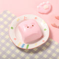Pink Square Pig Taba Squishy