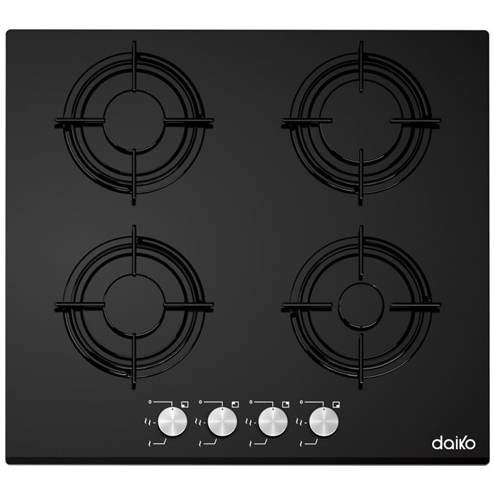Plaque de cuisson à gaz 60cm 4 brûleurs encastrable Daiko