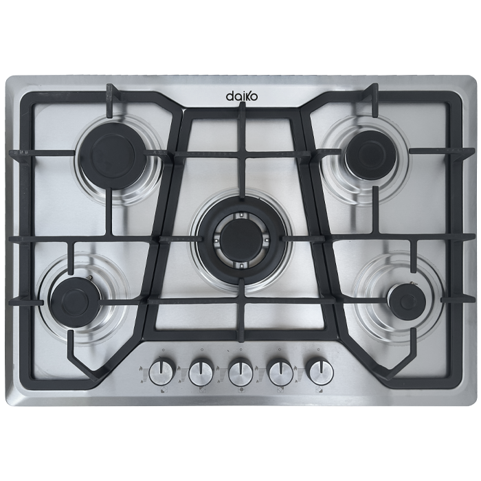 Plaque de cuisson à gaz 75cm 5 brûleurs Daiko