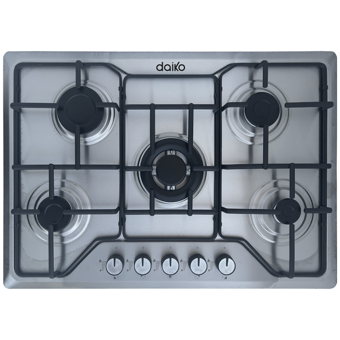 Plaque de cuisson à gaz 75cm 5 brûleurs Daiko