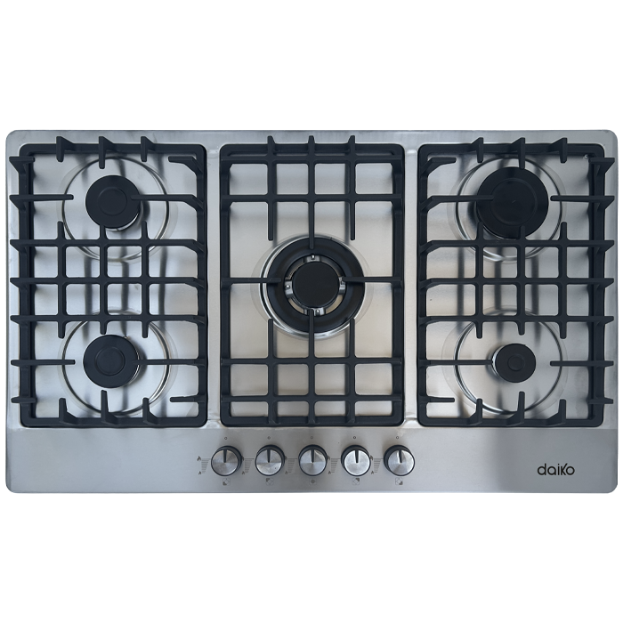 Plaque de cuisson à gaz 90cm 5 brûleurs grill Daiko