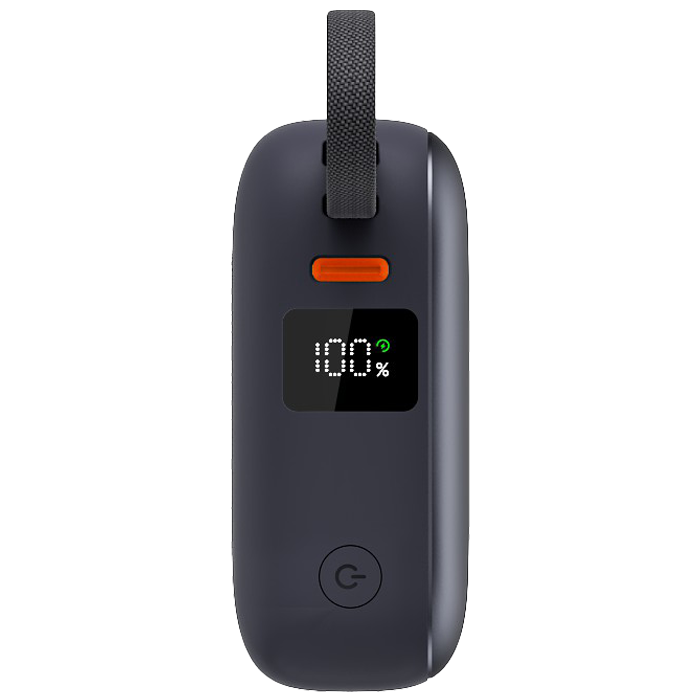 Powerbank Daiko 10000mAh charge rapide USB-C écran d'affichage gris