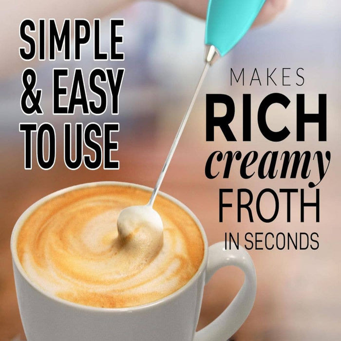 Powerful Handheld Milk Frother (Batteries Included)