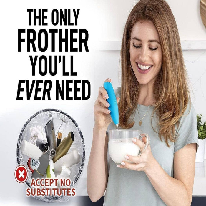 Powerful Handheld Milk Frother (Batteries Included)