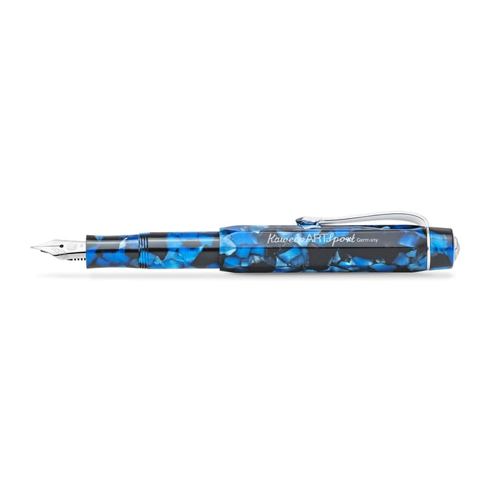 Pre Owned Kaweco Sport Art Fountain Pen Pebble Blue Fountain Pen Double Broad BB
