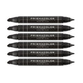 Prismacolor Premier Dual Ended Art Markers Chisel / Fine Black PM-98 Pack of 6