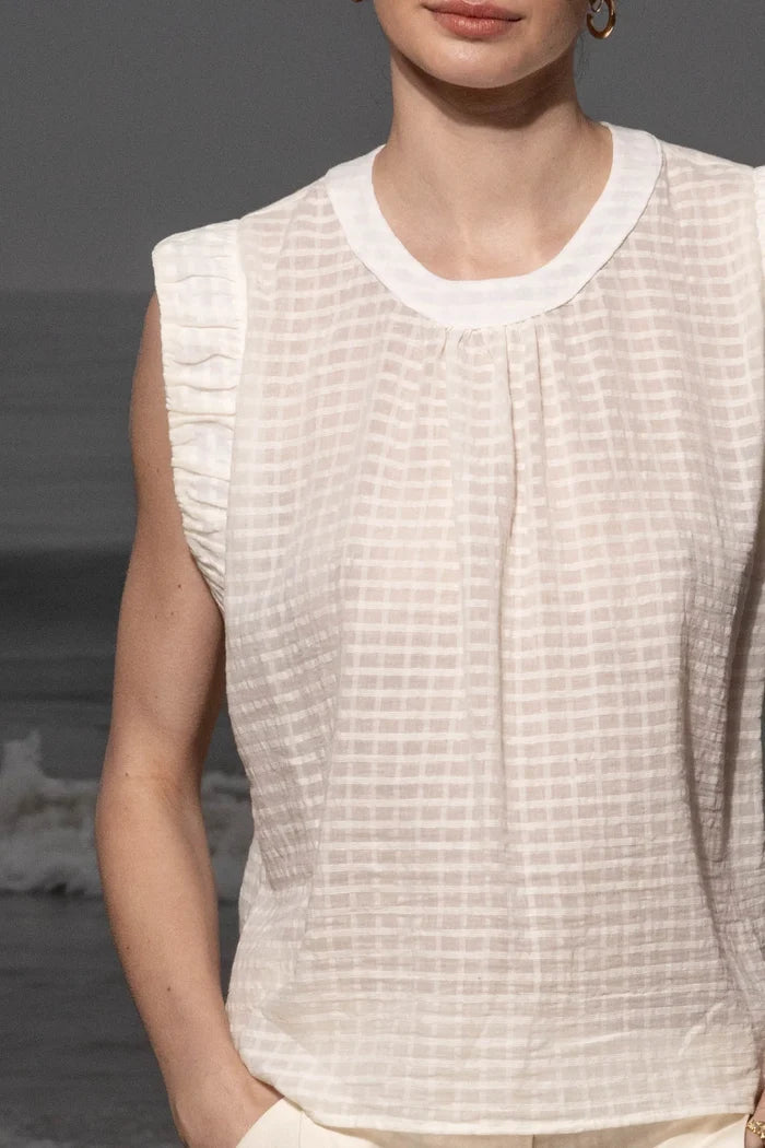Prose Tank - Cream - Heidi Merrick