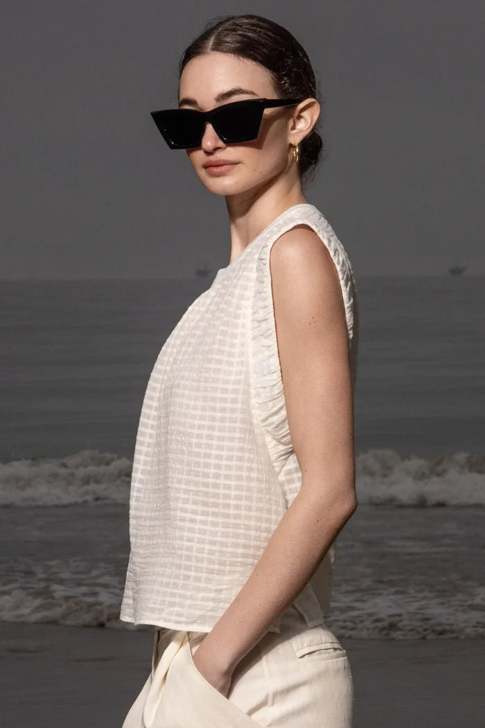 Prose Tank - Cream - Heidi Merrick