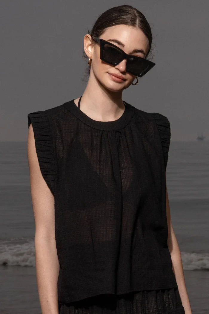 Prose Tank - Jacquard Gingham - Heidi Merrick