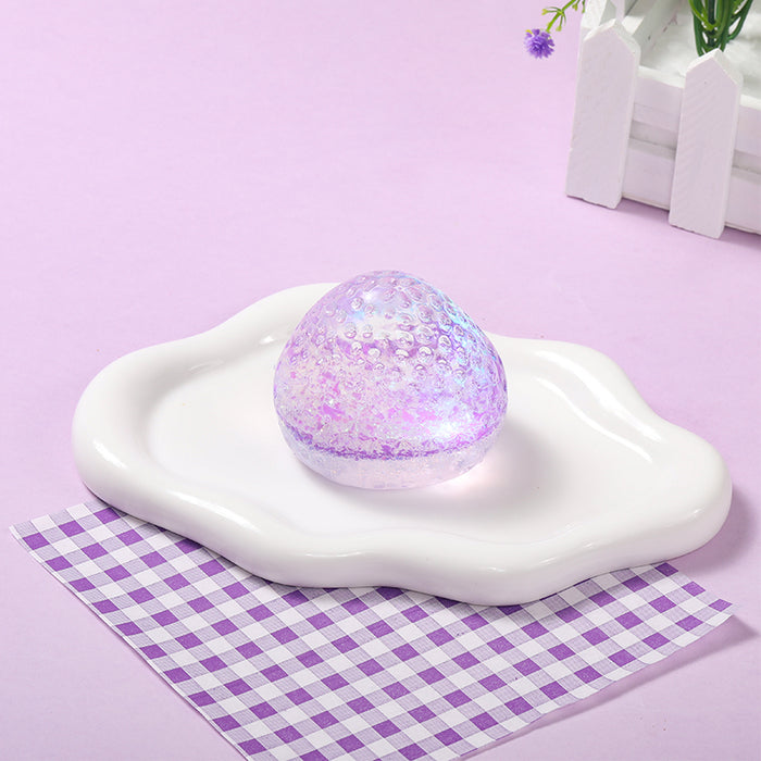 Purple Glow-in-dark Strawberry Taba Squishy