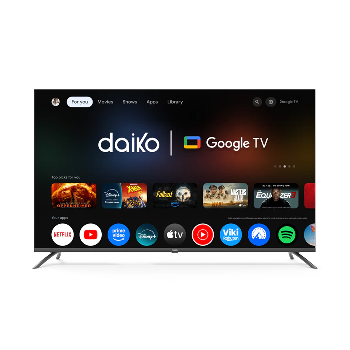 TV QLED Google TV Metal Frameless Daiko