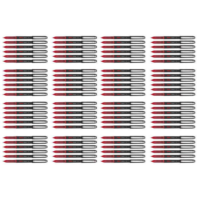 Red Ink Pens Bulk Medium For School and Office Wholesale Bulk Pack of 100 By Rotring