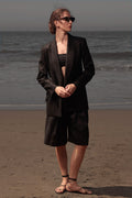 Rodeo Shorts - Black Linen - Heidi Merrick