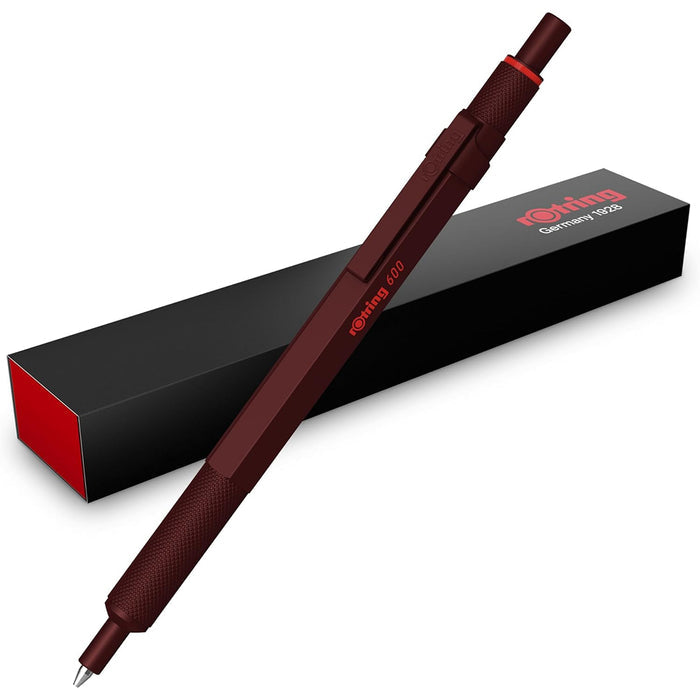 Rotring 600 Chocolate Truffle Ballpoint Pen Hexagonal Pen Knurled Grip 2204407