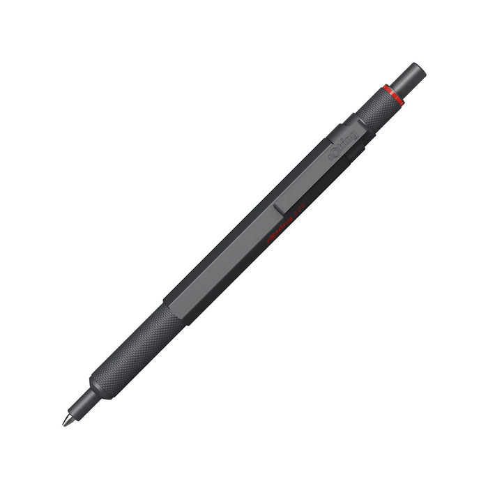 Rotring 600 Dark Stone Ballpoint Pen Hexagonal Pen Knurled Grip 2204408