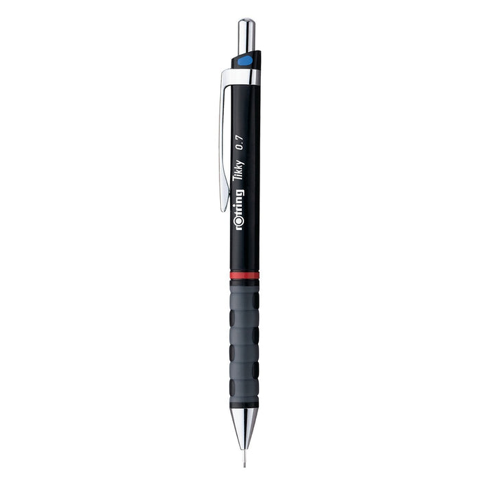 Rotring Tikky Black Barrel 0.5 & 0.7mm Mechanical Pencil, Spare Leads and Eraser - SCOOBOO - 1904816 - Mechanical Pencil