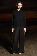 Sahara Pant - Noir Tissue Linen - Heidi Merrick